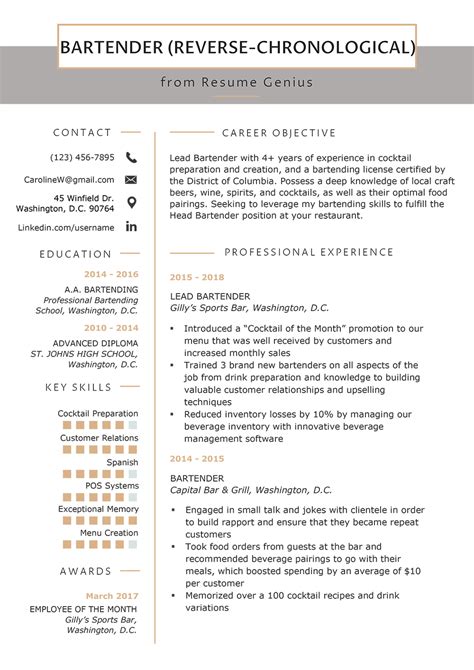 Reverse chronological resume highlight your work history. Resume Format: Best Resume Formats for 2019 | 3+ Proper ...