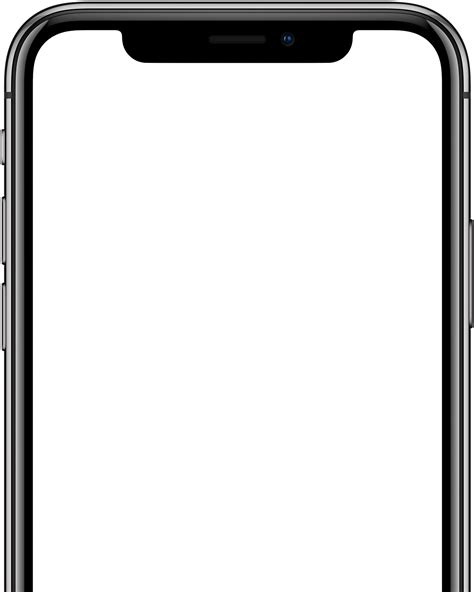 Iphone X Top Section Close Up Mockup Transparent Png Stickpng