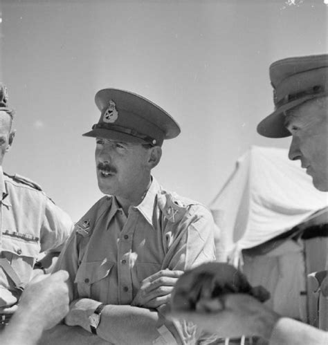 Photo Lieutenant General Oliver Leese Speaking With His Divisional Commanders North Africa