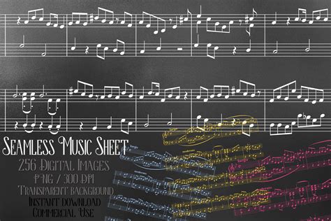256 Seamless Music Sheet Song Overlay Transparent Png Images By