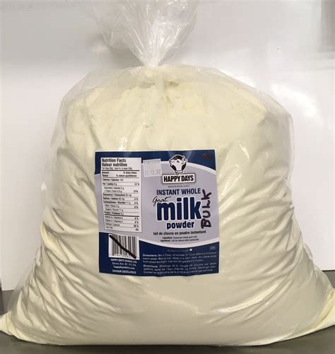 Sa Instant Whole Goat Milk Powder 10 Bulk Bag Kg Happy Days Goat Dairy