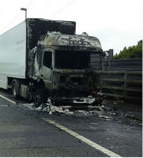 Pictures Scene Of Devastation After M5 Lorry Fire Brings Motorway To A