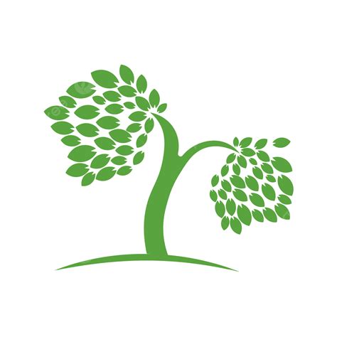 Gambar Logo Kreatif Pohon Hijau Abstrak Png Pohon Hijau Logo Pohon Png Dan Vektor Dengan