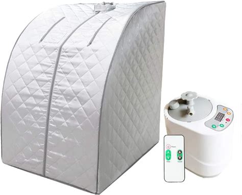 Zonemel Portable Steam Sauna At Home Full Body One Person Spa Tent 2l Steamer With Remote