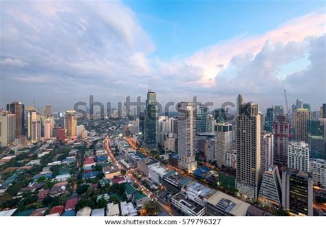 Makati City Skyline Manila Philippines Stock Photo Edit Now 579796327
