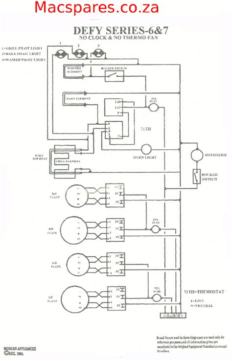 Traci Scheme Wiring Diagram For Defy 600 Oven инструкция