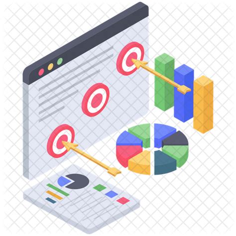 Business Goals Vector Icon Download In Isometric Style