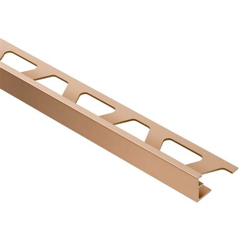 Have more questions about schluter and trim? Schluter Jolly Satin Copper Anodized Aluminum 3/8 in. x 8 ...