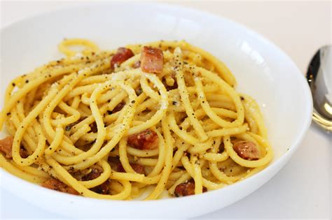 Bucatini Carbonara Inspired Cuisine
