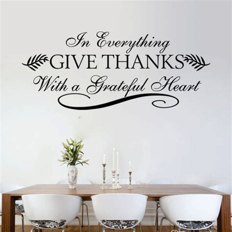 In Everything Give Thanks Vinyl Wall Art Sticker Decal Etsy