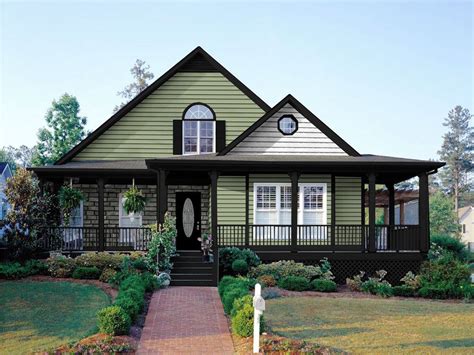Sage Green House Green Siding Exterior Color Palette