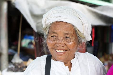 Burmese Lady At The Market Myanmar Editorial Stock Photo Image Of