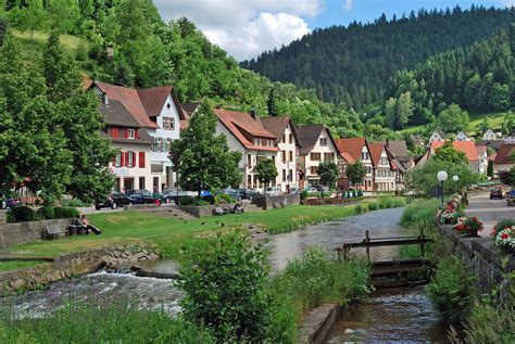 There is a very real sense of magic present throughout this corner of southwest germany, dominated by a sprawling woodland that offers plenty for the visitor. The river Schiltach in Schiltach in the Black Forest in Germany. | Black forest germany, Forest ...