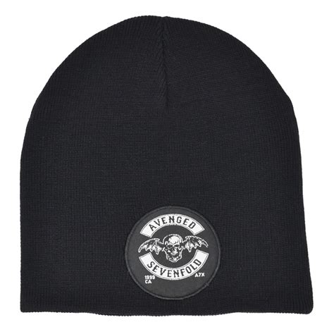 Avenged Sevenfold Logo Patch And 3d Embroidered A7x Beanie Headwear
