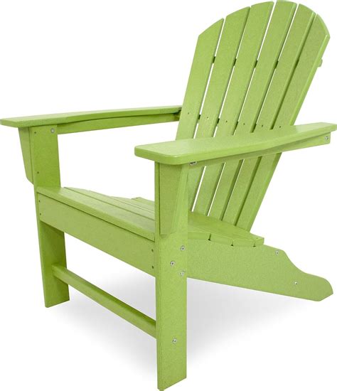 Polywood Casa Bruno South Beach Adirondack Chair With Footstool Made