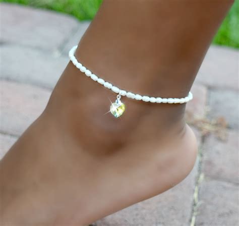 Crystal Ankle Bracelet Crystal Anklet Beaded Anklets Ankle Bracelets