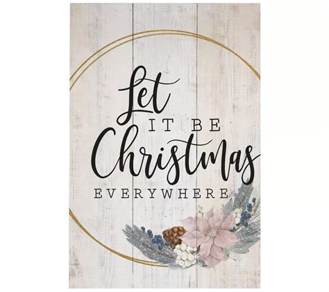 Let It Be Christmas Everywhere Wall Art