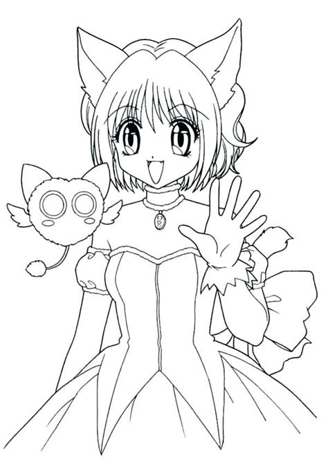 Free Anime Coloring Pages Anime Wolf Girl Coloring Pages Page Free Free