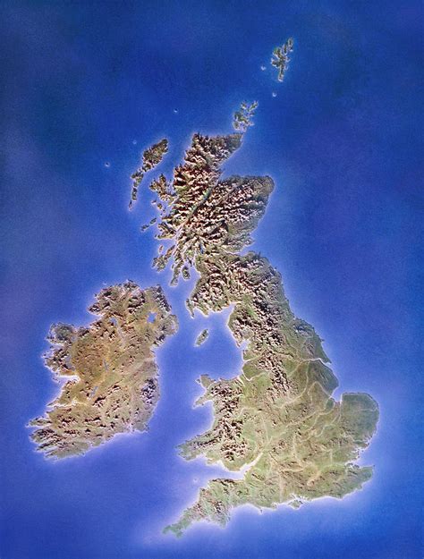 United Kingdom Relief Map