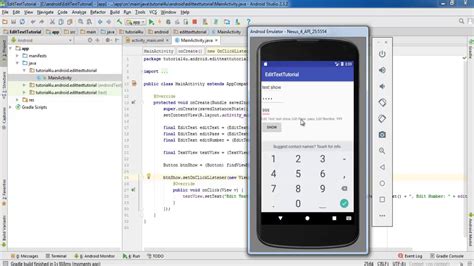 Android Edittext Control Android Studio Tutorial For Beginners Youtube
