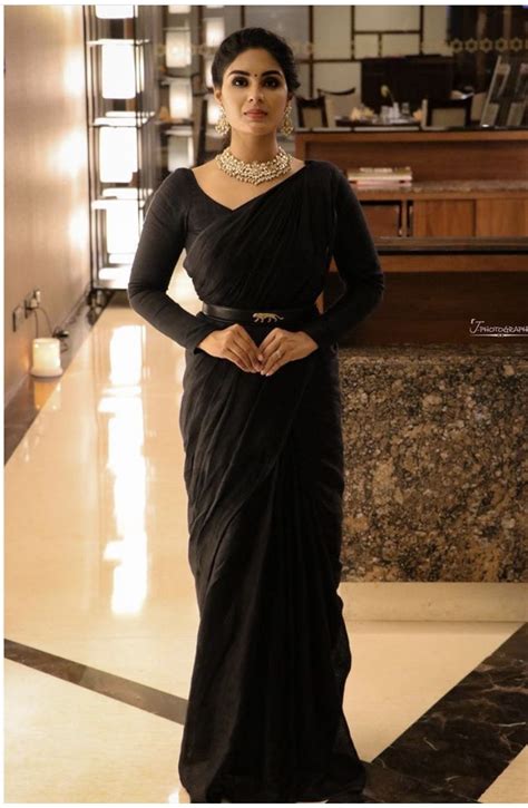 Black Saree Designs Saree Blouse Designs Full Sleeves Blouse Designs Neckline Designs Saree