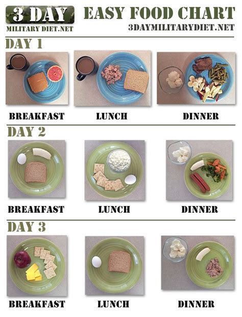 Military Diet 3 Day Plan Pikolviva