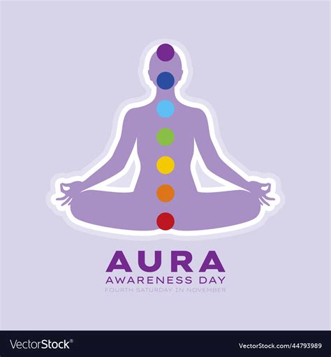 Aura Awareness Day Poster Royalty Free Vector Image