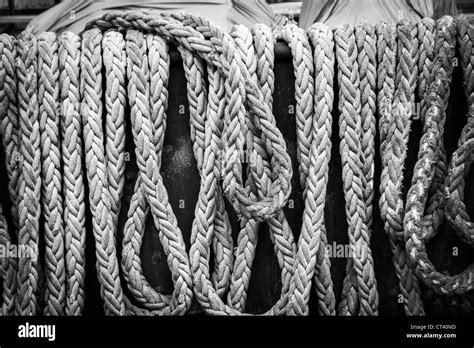 Ship Rope Black And White Stock Photos And Images Alamy
