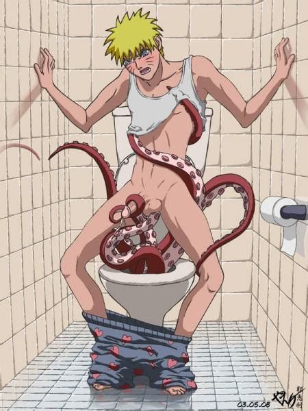 Rule 34 Human Male Naruto Octopus Tentacle Tentacle On Male Toilet