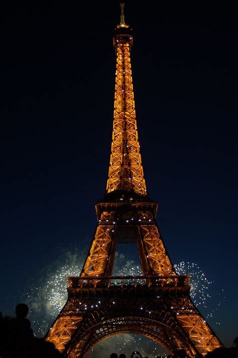 Eiffel Tower Eiffel Tower With Fireworks On Bastille Day Frank Camp