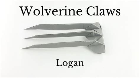 How To Create Origami Wolverine Claws Logan Diy Easy Papercrafts