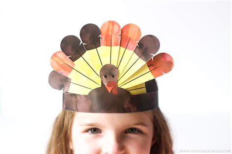 Free Printable Thanksgiving Turkey Crowns Printable Crush