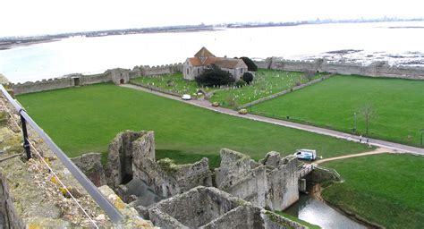 Portchester Castle Picture 2 Portsmouth Hampshire England English