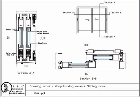 Sliding Door Plan Detail