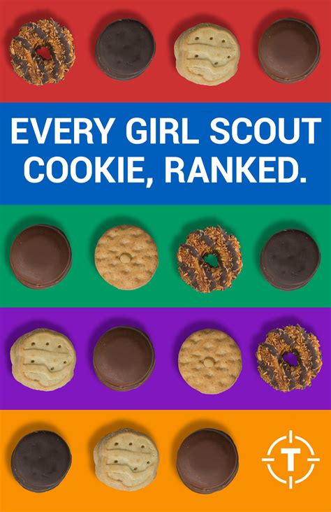 every girl scout cookie ranked girl scout cookies girl scouts every girl