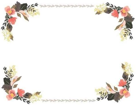 Are you planning to make vector graphics specifically using floral theme? Free Printable Flower Border
