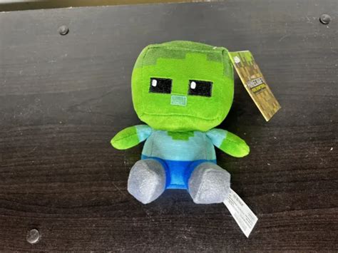 Minecraft Mini Crafter Zombie Plush 5 Stuffed Toy Mojang Jinx Nwt 12