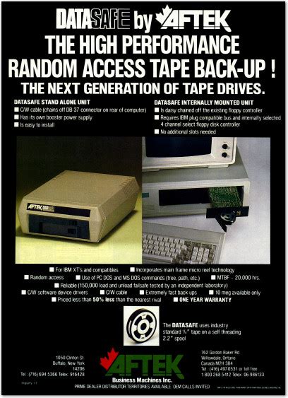 Vcandg Retro Scan Of The Week Datasafe Tape Drive