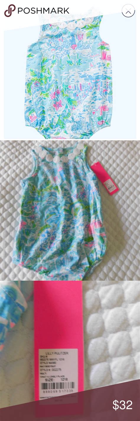 Nwt Lilly Pulitzer Infant May Bodysuit 12 18 Month Lilly Pulitzer