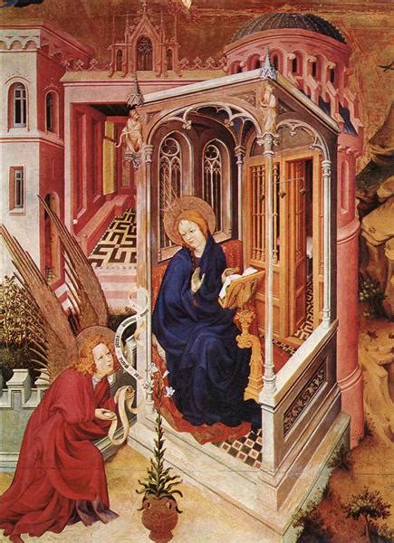 The Annunciation From Altar Of Philip The Bold 1399 Melchior