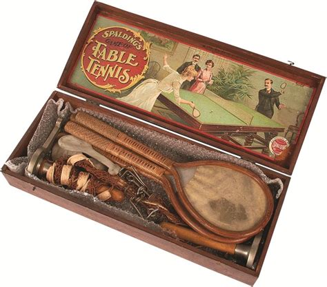 Joola conversion table tennis top with net set and protective foam backing. 19th Century Spalding Table Tennis Set & Parker Brothers ...