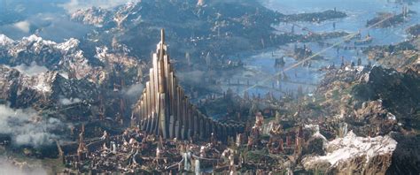 Artstation Asgard Thor Ragnarok The Frisbeeman Fantasy Landscape