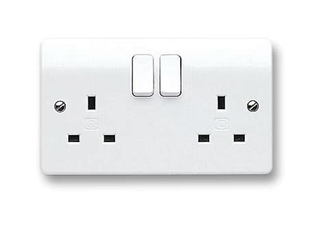 Buy Mk Electric 13a 2 Gang Dp Double Switched Socket White Online At