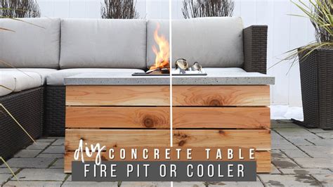 Diy Outdoor Dining Table With Cooler