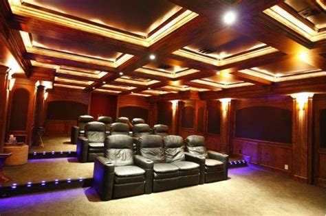 Experience the best quality in audio, lighting and video. Full acoustic ceiling design HT room (With images) | Home ...