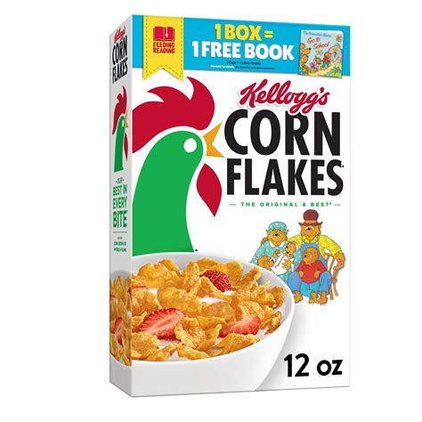 Kelloggs Corn Flakes Breakfast Cereal Original Fat Free Food 12oz