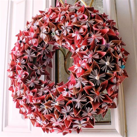 Kusudama Origami Paper Craft Flowers Wreath Flower Crafts Diy Wreath