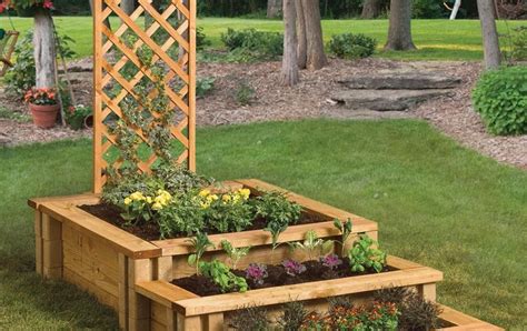 If you're placing your garden bed directly on the ground, a. Vegetable Garden Box Home Depot - gardenpicdesign