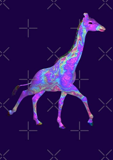 Psychedelic Giraffe By Mythos57 Redbubble
