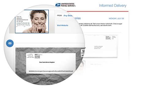 Informed Delivery Mail Package Notifications USPS Mailing